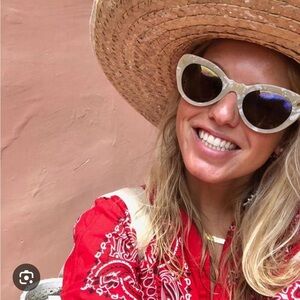 Lucy Folk Wingspan Mother of Pearl Sunglasses